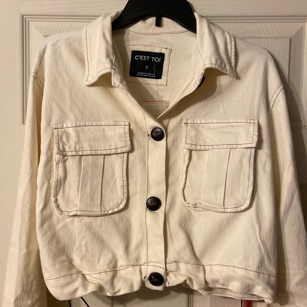 C’EST TOI Jean Jacket NWT